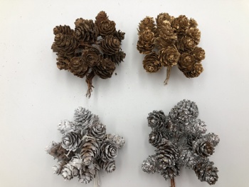 mini pinecone bundle (4 colors)