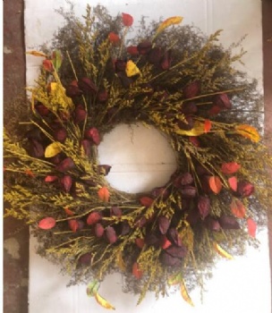 Fall lantern wreath